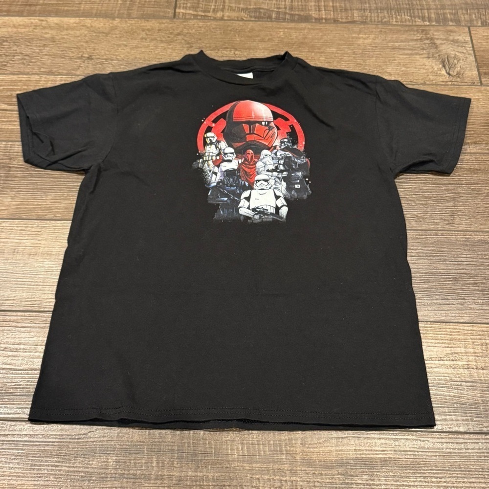 Star Wars Youth Boys Short Sleeve Shirt Storm Troopers Size Small